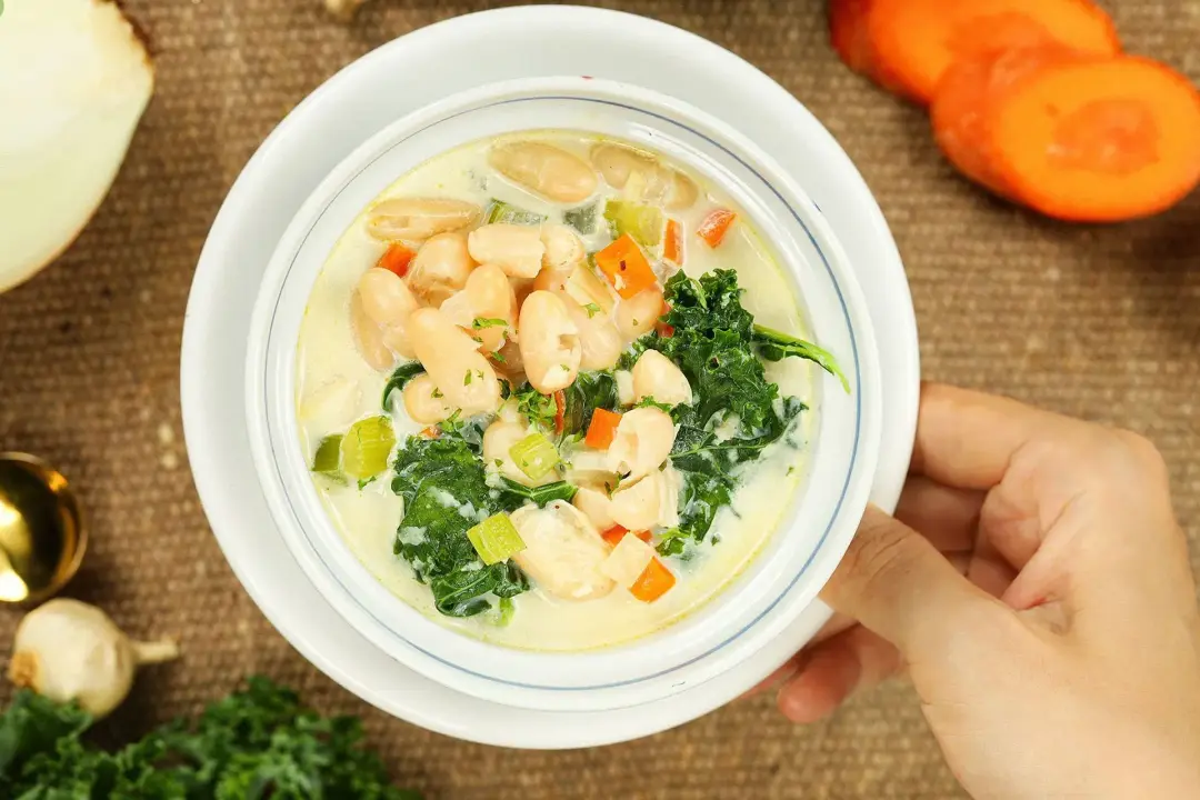 step 5 How to make White Bean and Kale soup step 2.5