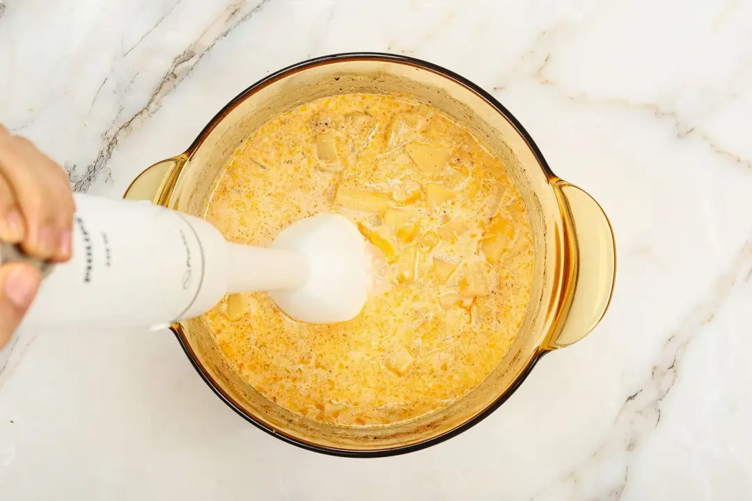 step 6 How to make cheesy potato soup