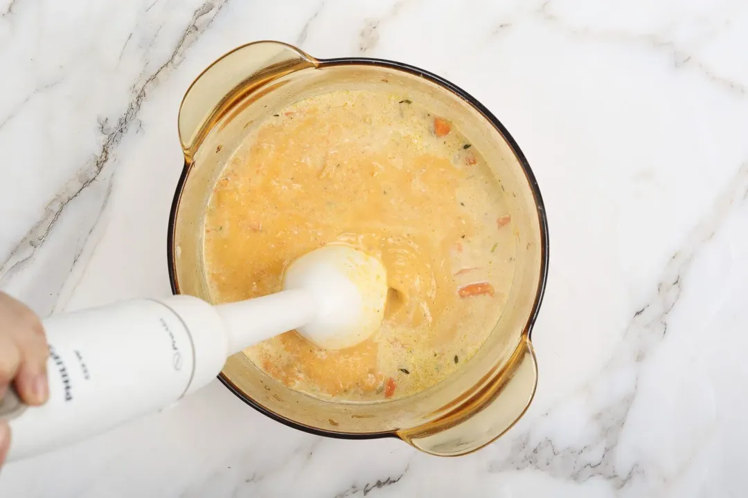 step 6 How to make sweet potato soup