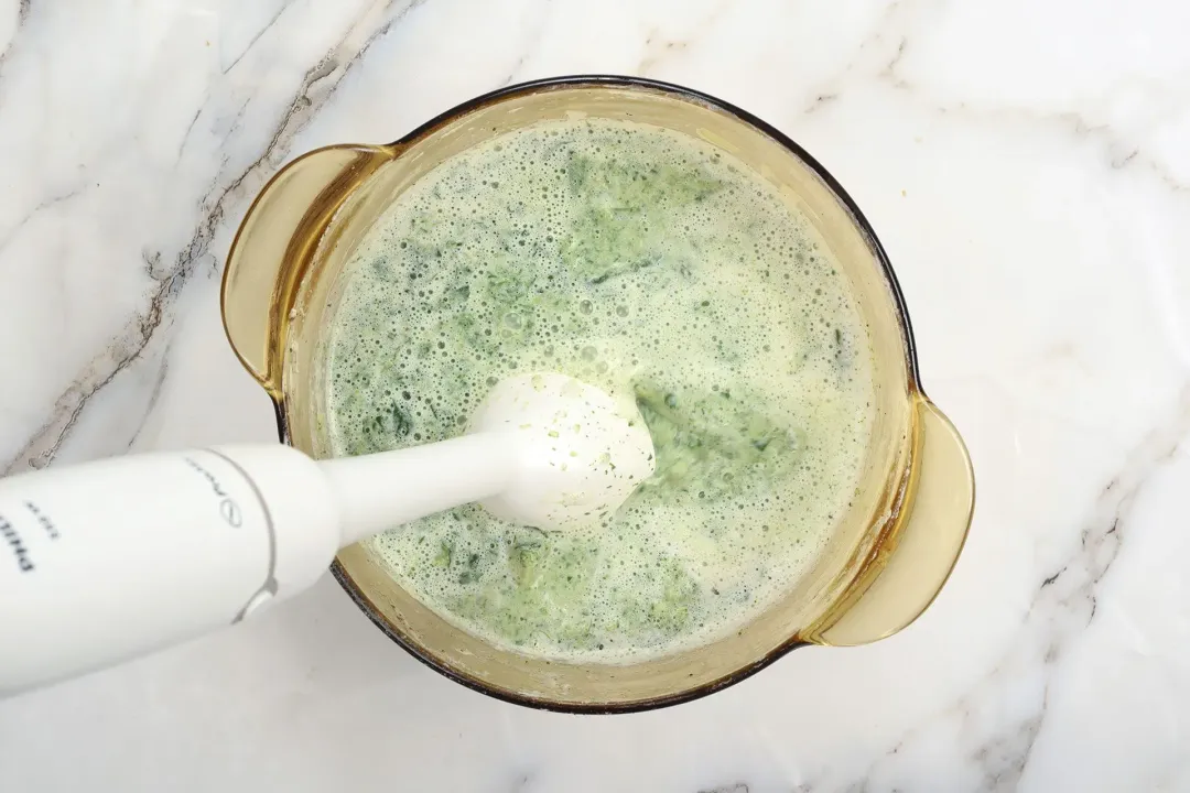 step 7 How to make cream of spinach soup