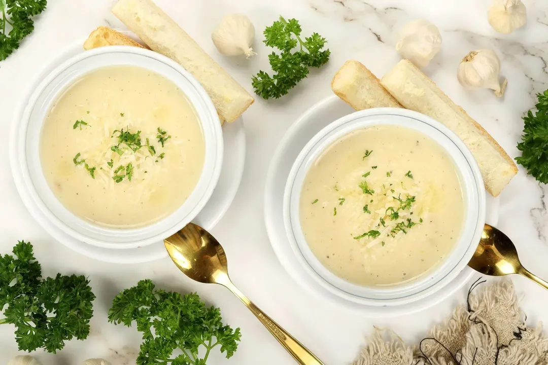step 7 How to make garlic soup