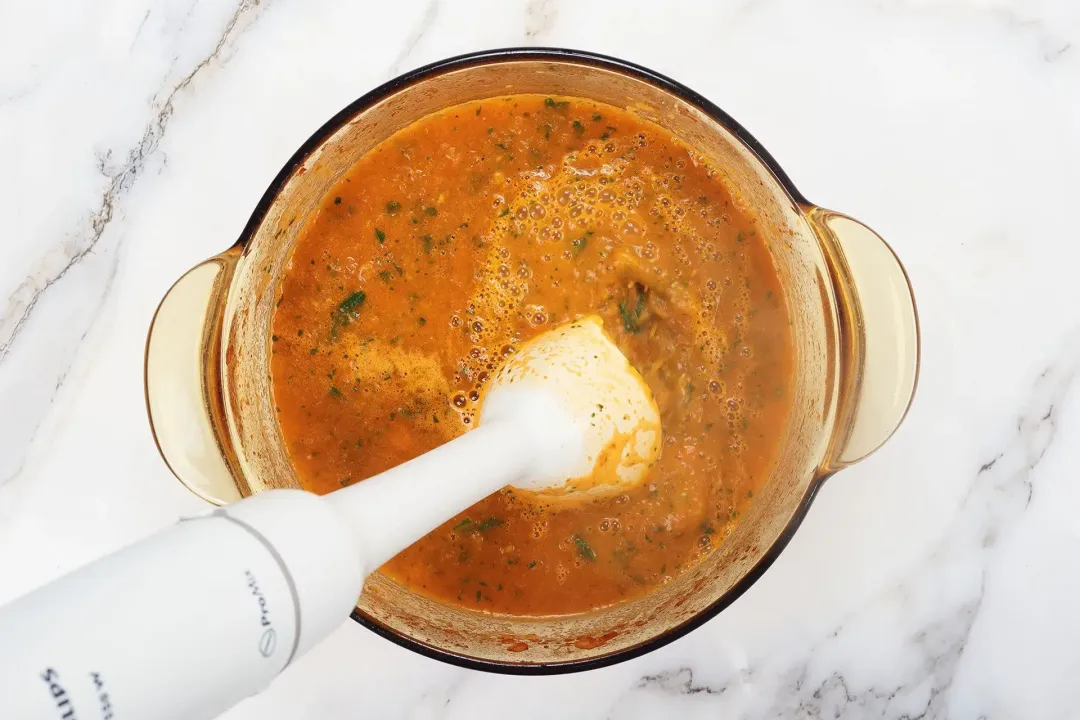 step 7 How to make tomato basil soup
