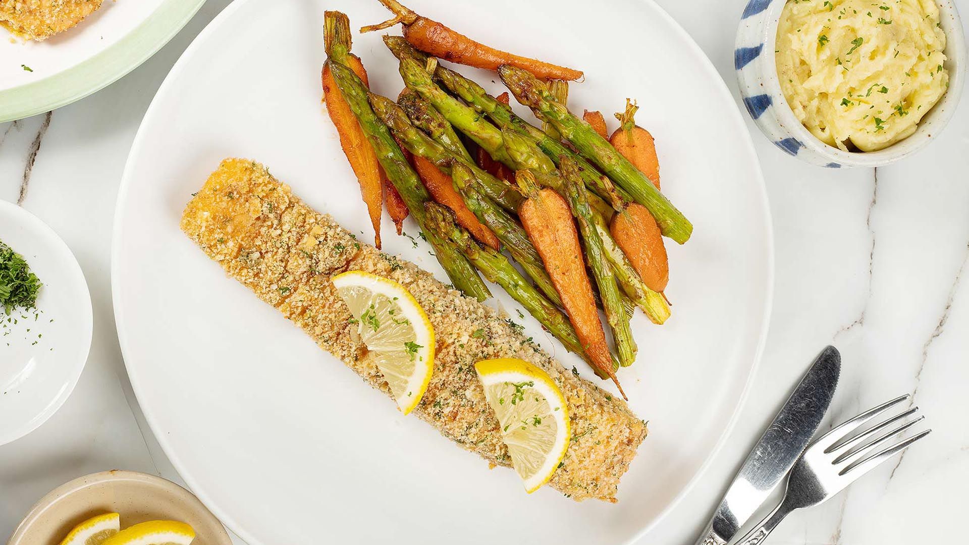 Parmesan Crusted Salmon Recipe With Asparagus step 6