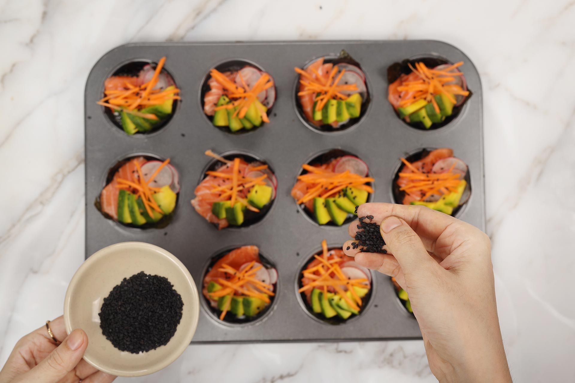 Sushi Cupcakes Recipe step 4