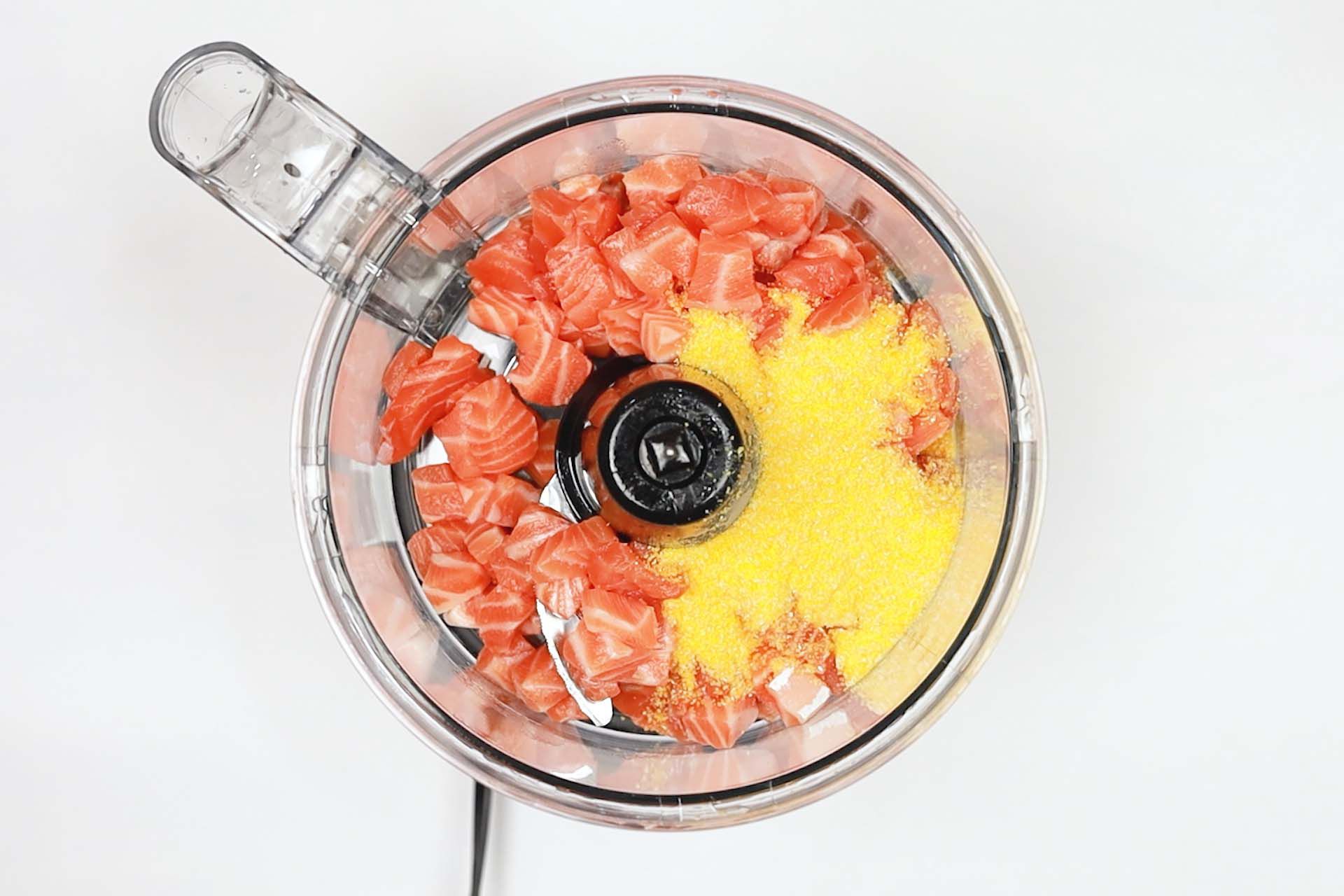 Salmon Patties With Cornmeal Recipe step 1