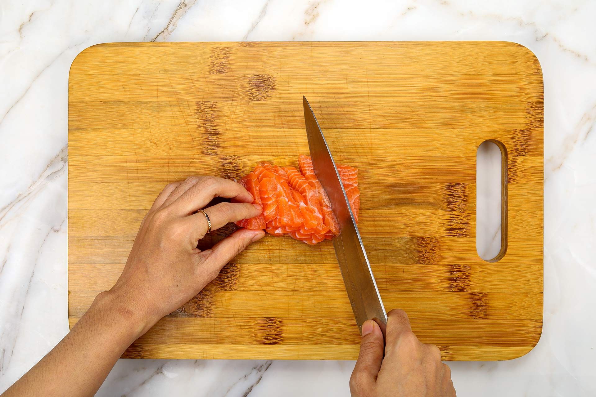 How to Make Japanese Salmon Salad step 2