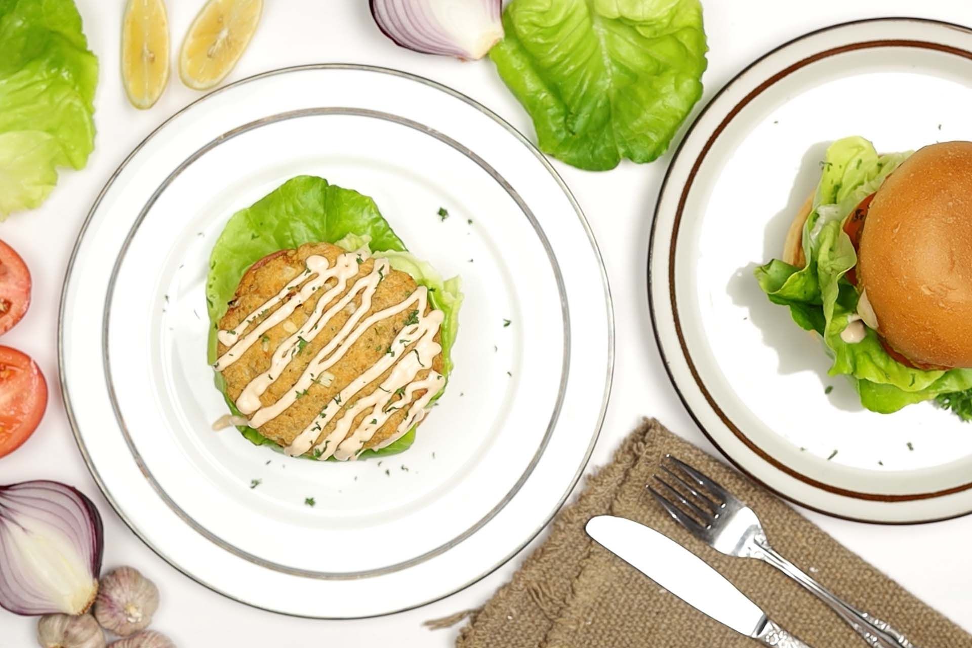 How to Make Canned Salmon Burger step 16