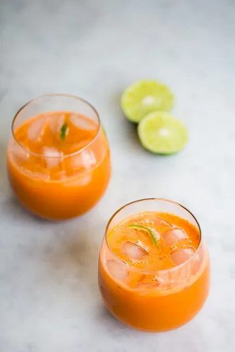 with cucumber and apple