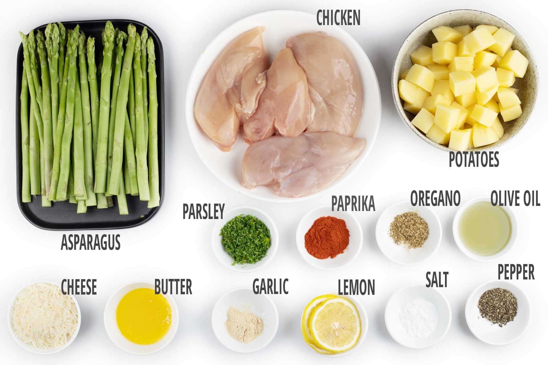 Ingredients for a Healthy Baked Chicken Breast