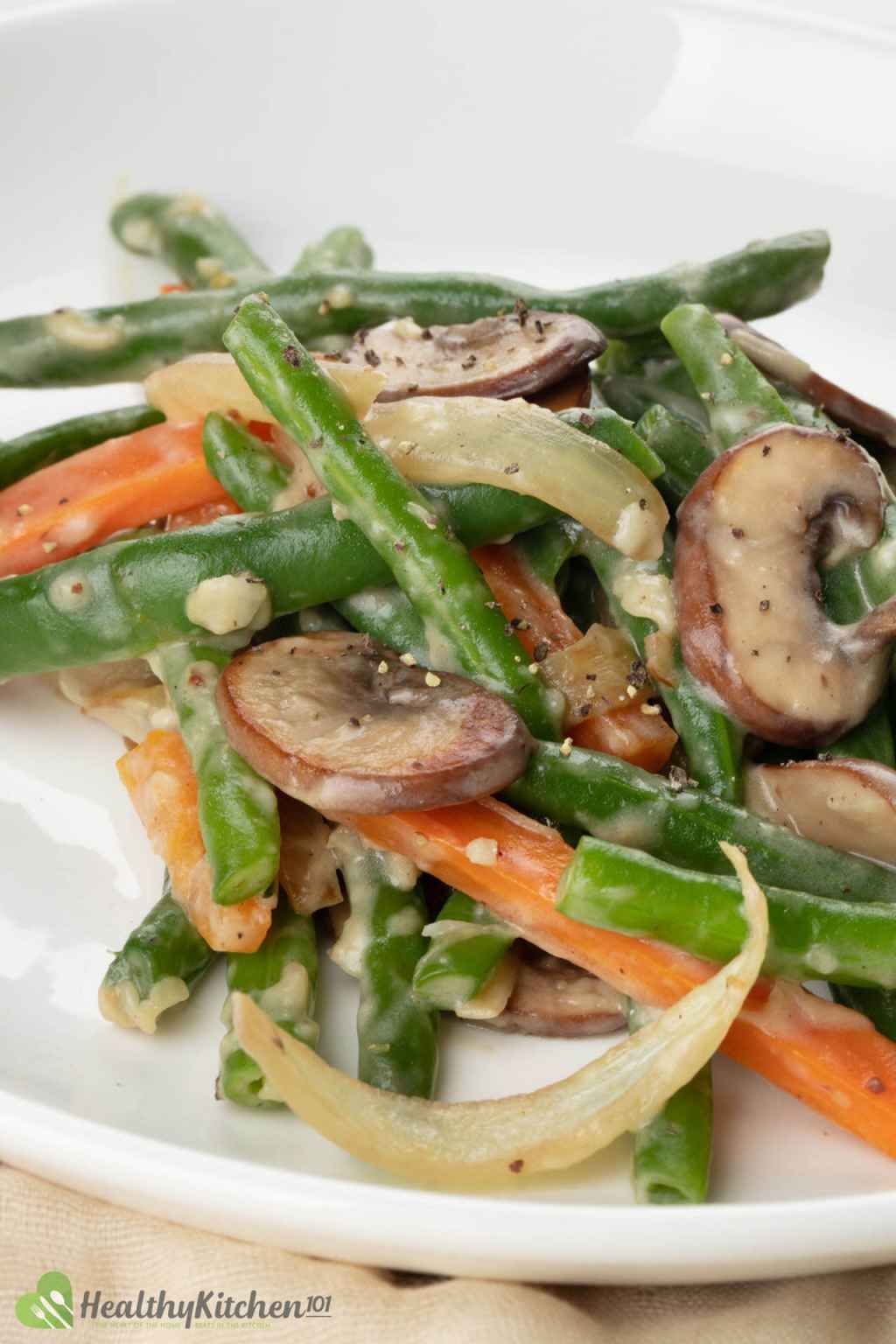 Green Beans Recipe Creamy Mushroom Green Bean Skillet Casserole