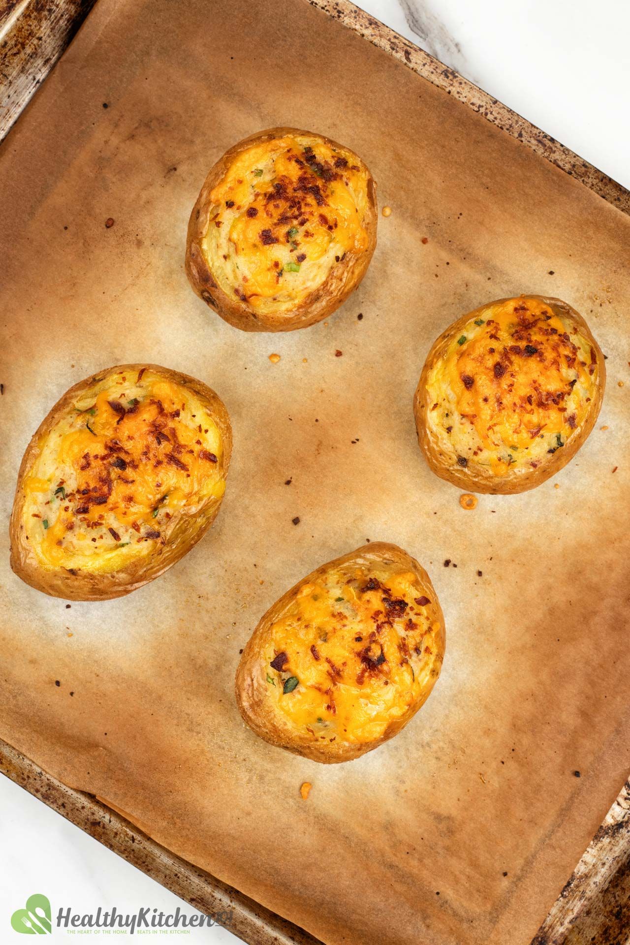 temperature for twice Baked Potatoes Recipe