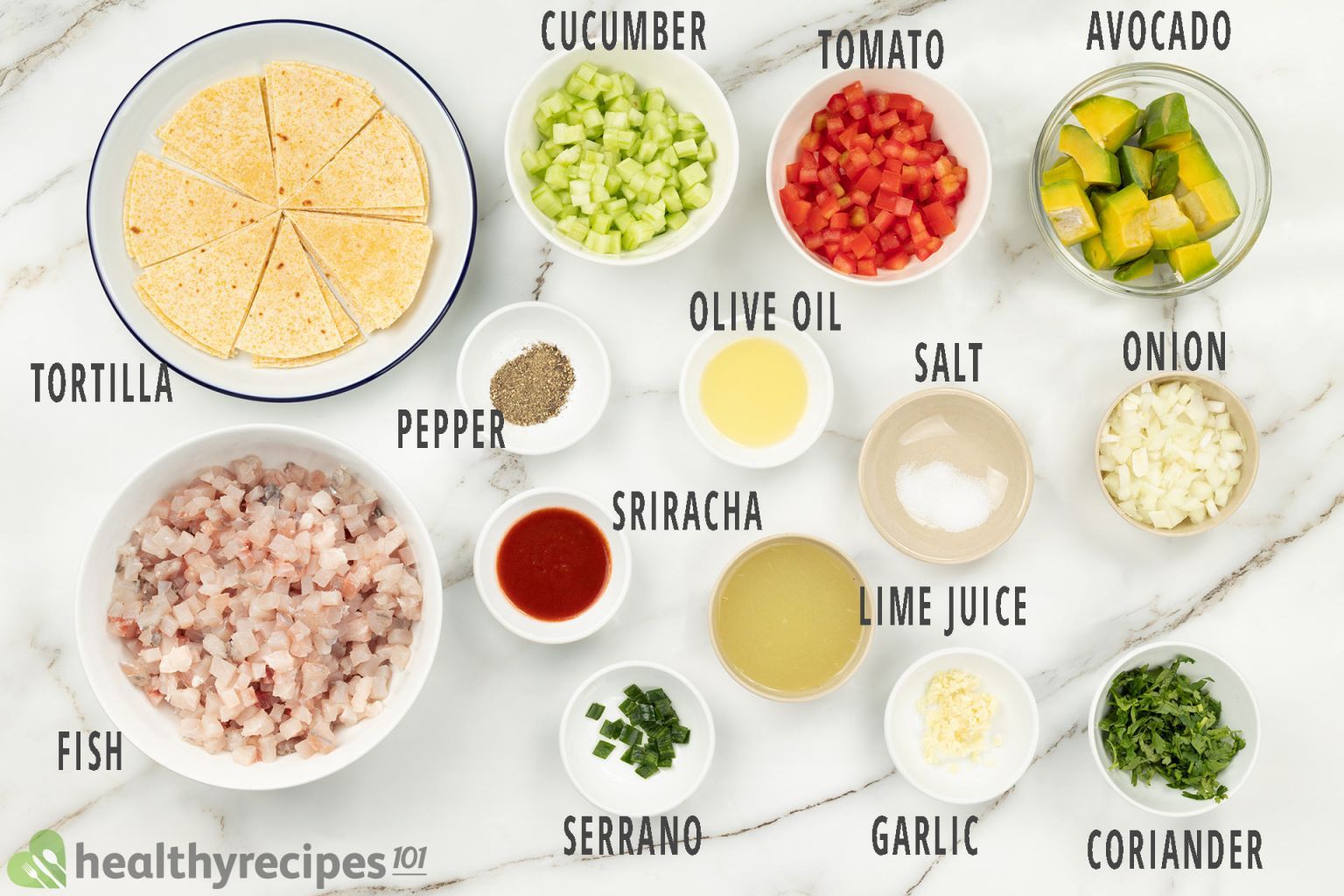 Ceviche Recipe - A Healthy Creamy Avocado & Bass Ceviche Bowl