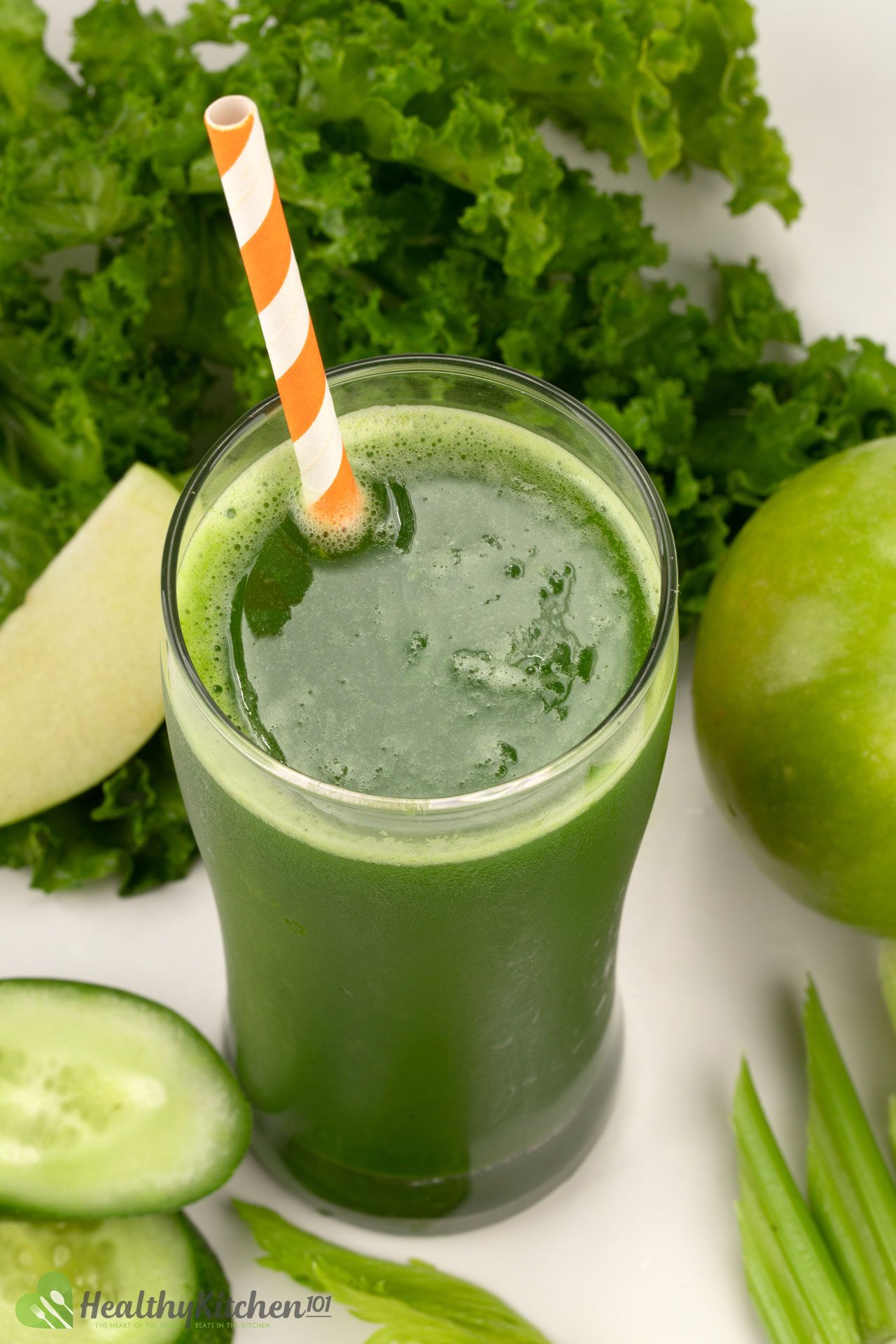 Homemade Green Vegetable Juice