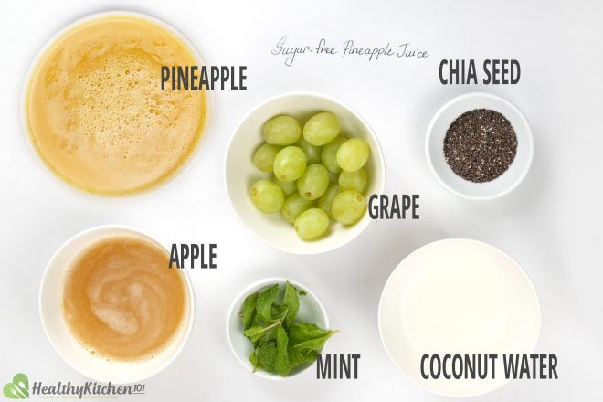 Refined Sugar-Free Pineapple Juice Recipe: A Healthy Golden Chia Drink