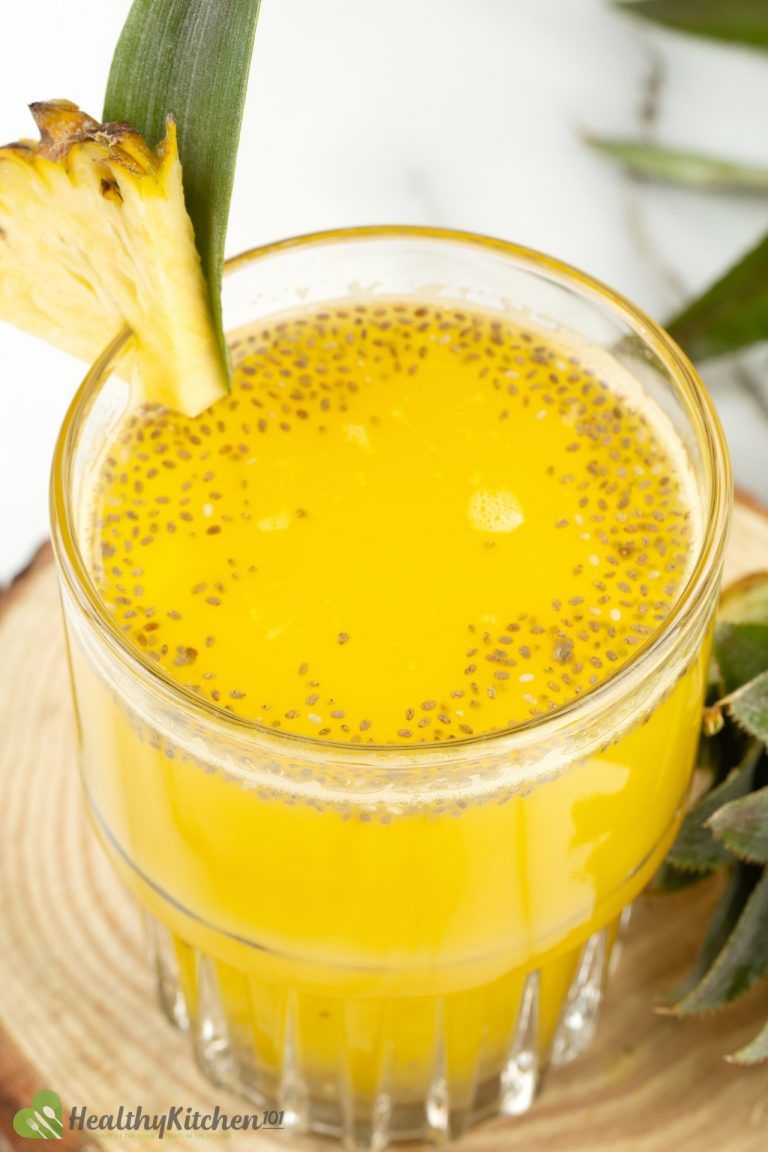 Refined Sugar-Free Pineapple Juice Recipe: A Healthy Golden Chia Drink