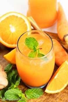 Healthy Carrot Orange Ginger Juice Recipe