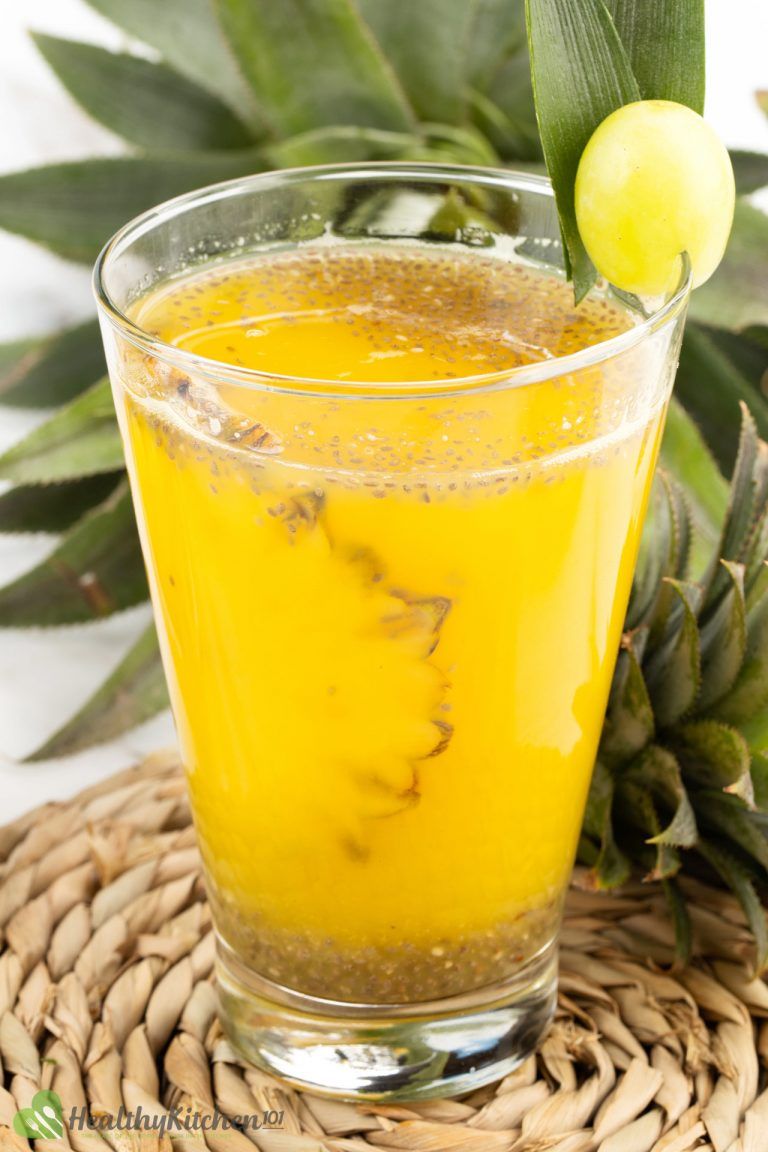 Refined SugarFree Pineapple Juice Recipe A Healthy Golden Chia Drink