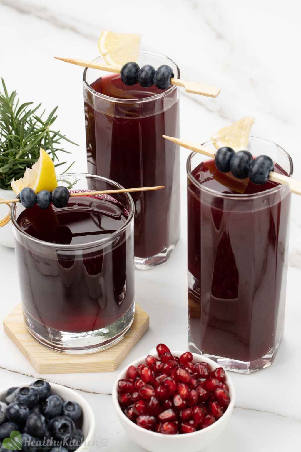 Pomegranate blueberry juice recipe how to make it from scratch