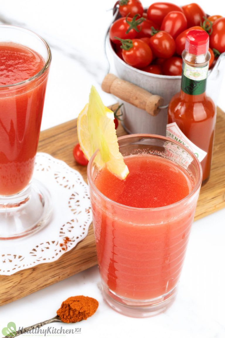 Vodka and Tomato Juice Recipe Bloody Mary Refreshing Cocktail