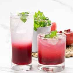 healthy sugar-free pomegranate juice