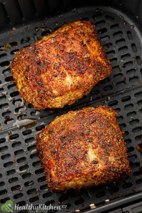 Air Fryer Pork Loin Recipe - A Meal With Juicy Meat And Tender Veg