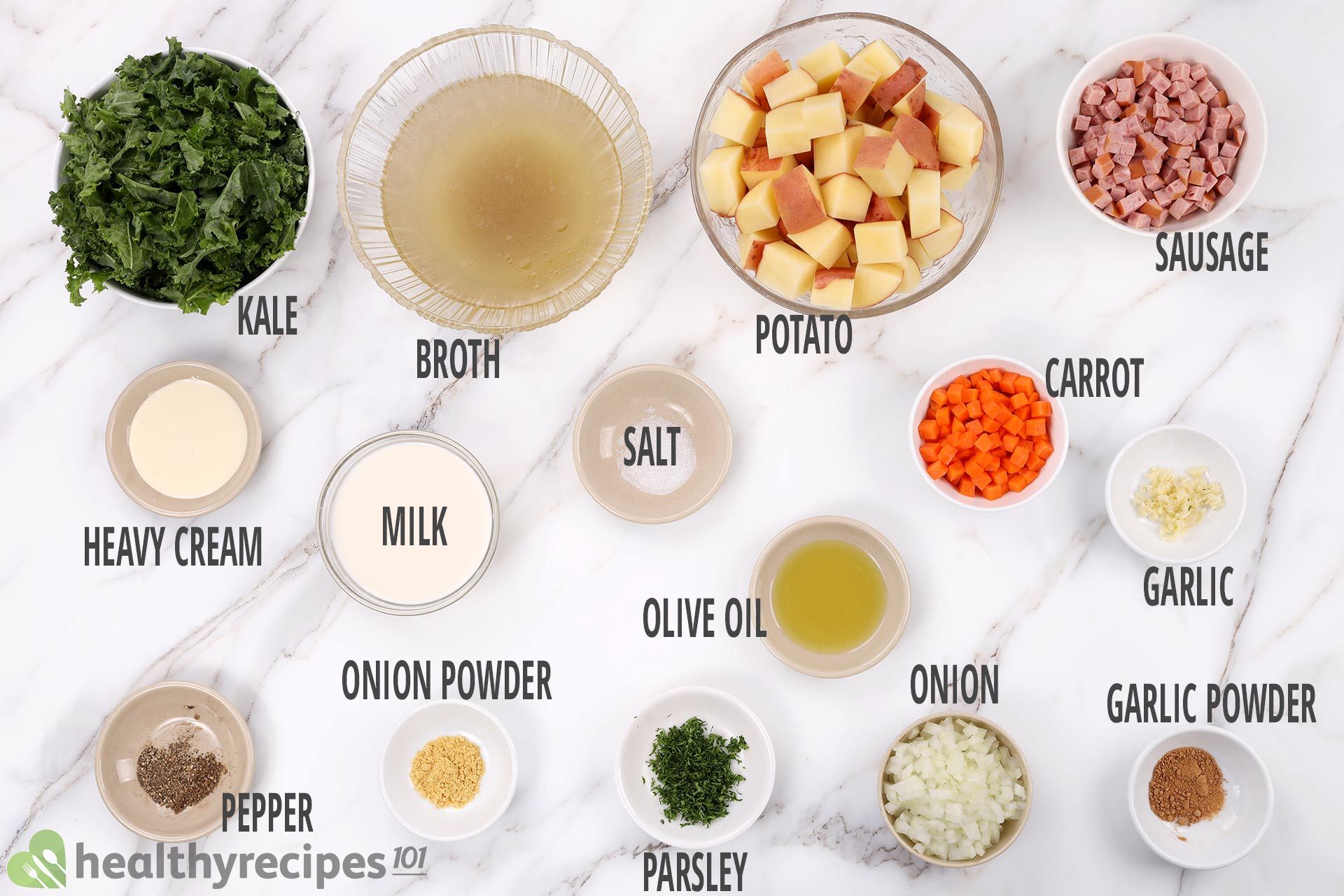 ingredients fo instant pot zuppa toscana