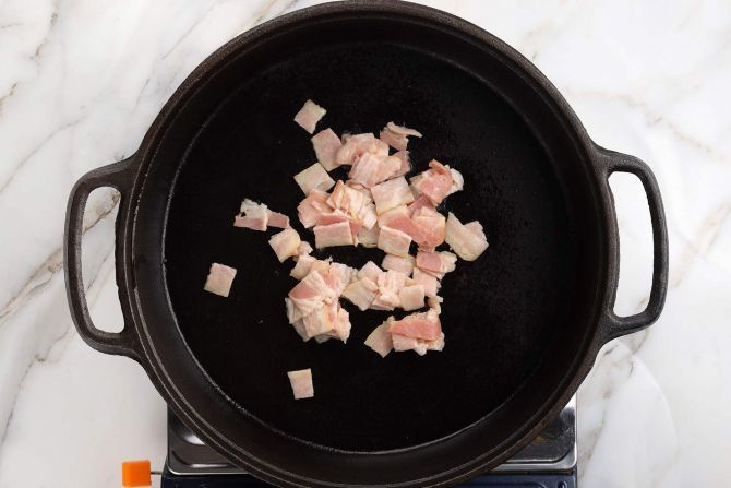 step 2: Cook the bacon