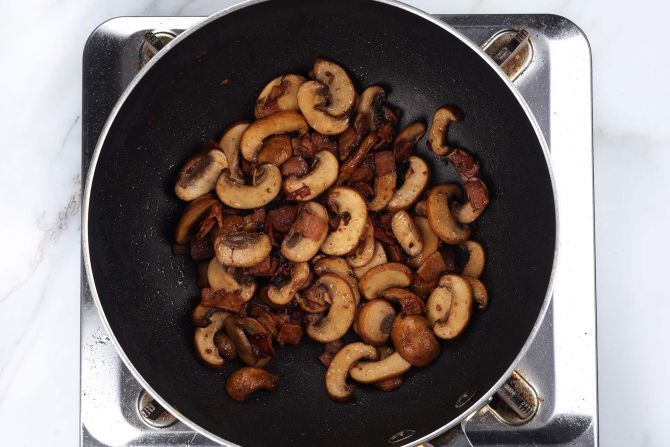 step 4: Cook the mushrooms