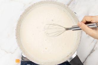 Step 5: Make the white sauce.