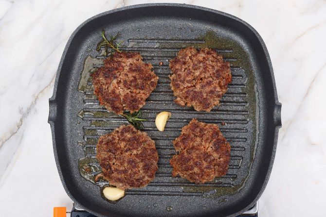 Step 3: Cook the patties.