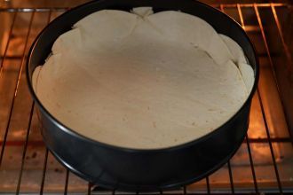 Step 5: Assemble and bake tortillas to form the pie.