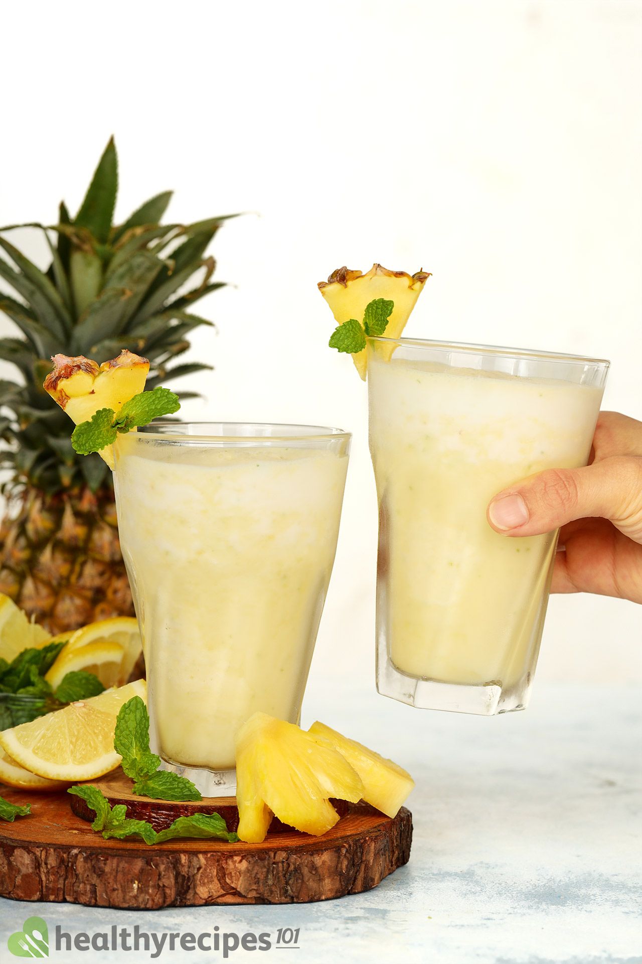 homemade Pineapple Smoothie With Milk Recipe