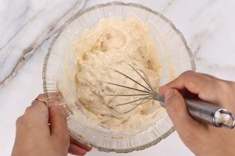 Step 1: Make the dumpling batter.