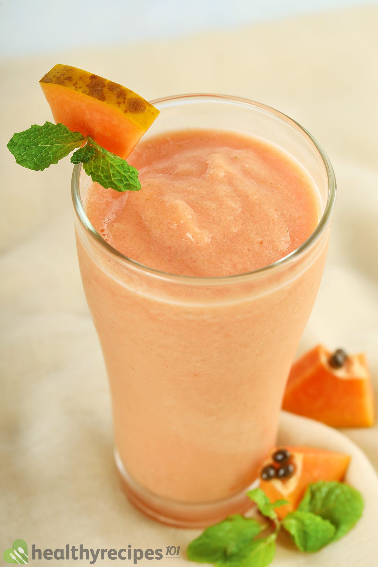 Homemade papaya smoothie recipe