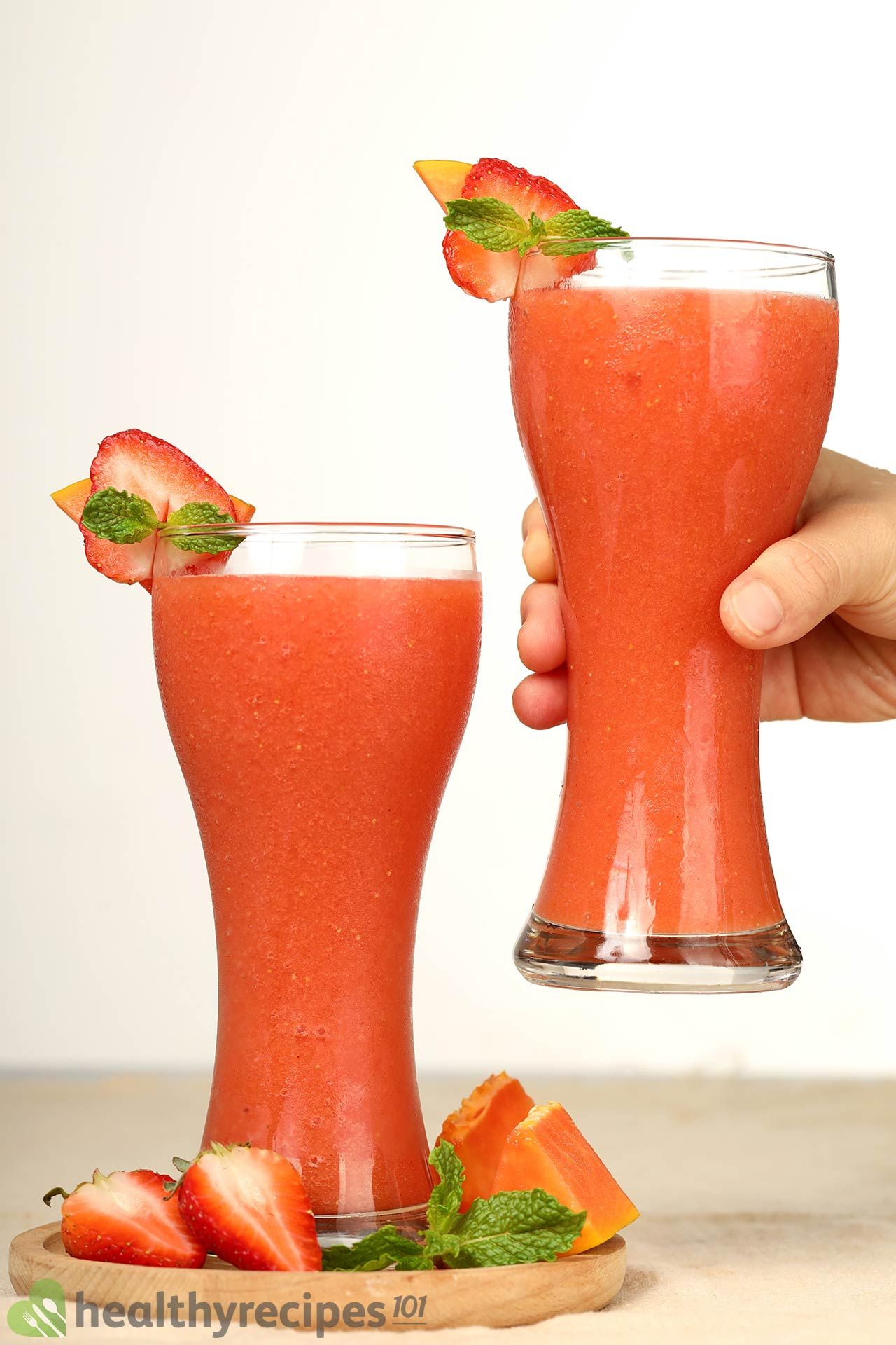 Homemade Strawberry Papaya Smoothie Recipe