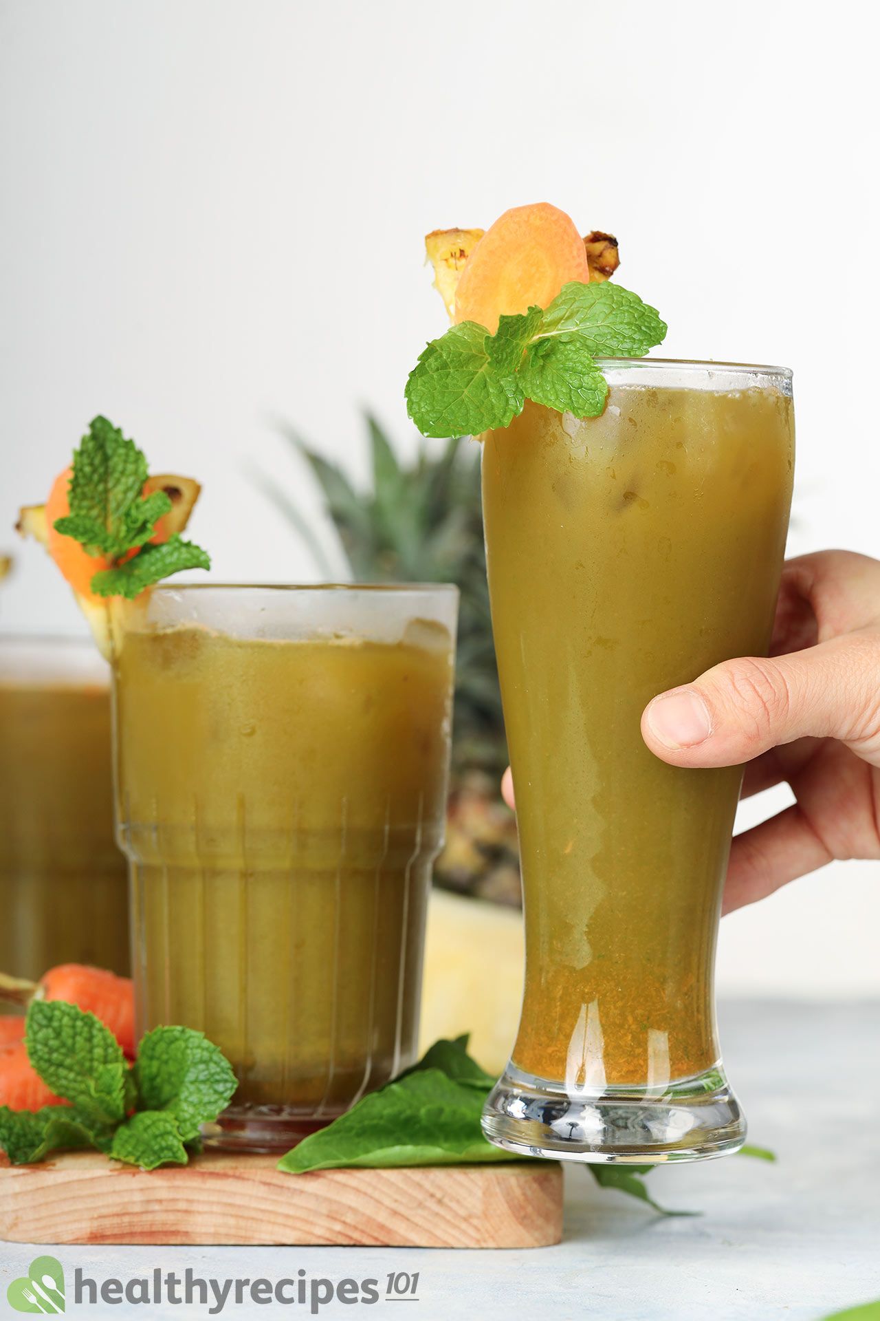 Homemade Spinach Carrot Juice Recipe