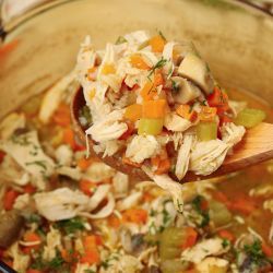 Lemony Chicken Rice Soup Recipe